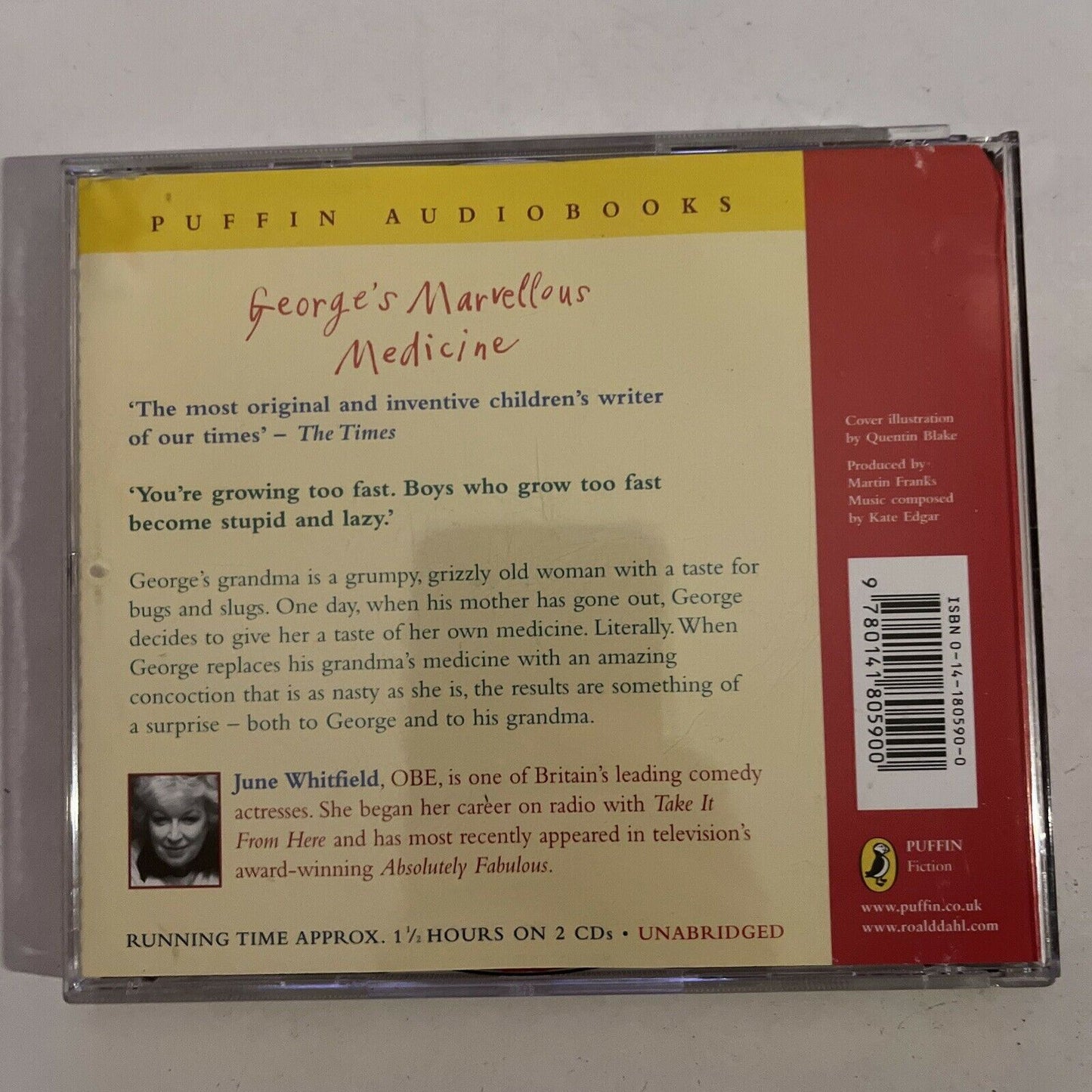 Roald Dahl - George's Marvellous Medicine Audiobook CD