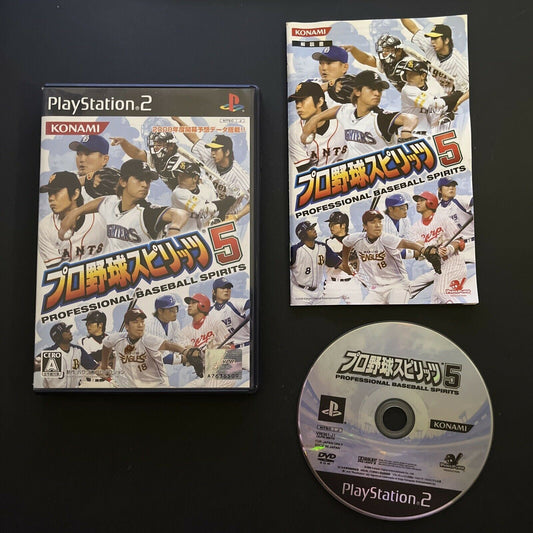 Professional Baseball Spirits 5 - PlayStation PS2 NTSC-J Japan Game with Manual