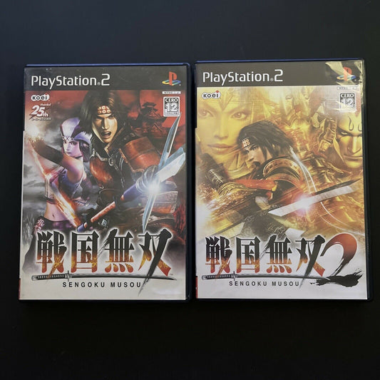 Sengoku Musou / Samurai Warriors 1 & 2 PlayStation PS2 NTSC-J Japan Game