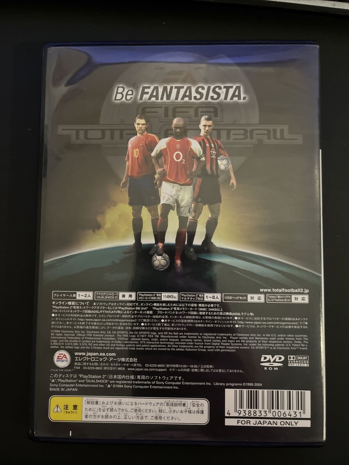 3x FIFA Total Football 2, FIFA 10, FIFA 2001 - PlayStation PS2 NTSC-J Japan