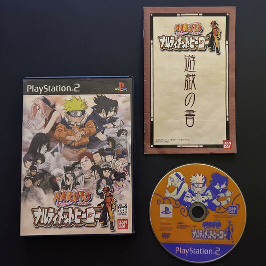 Naruto: Narutimate Hero Ninja- PlayStation PS2 NTSC-J Japan Game with Manual