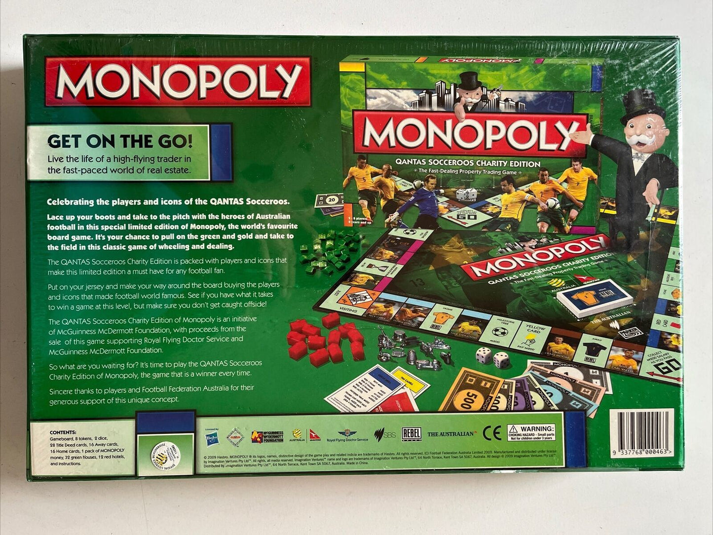 *New Sealed* Monopoly Qantas Socceroos Charity Edition Football Board Game
