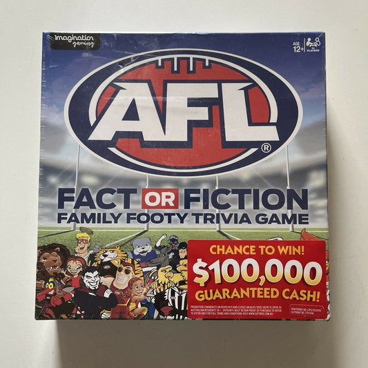 *New Sealed* AFL Fact or Fiction Family Footy Trivia Game 2019 Imagination