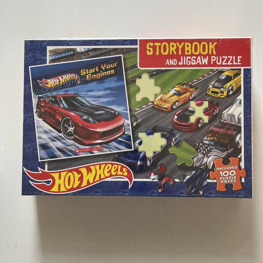 *New Sealed* Hot Wheels: Storybook and Jigsaw Puzzle 60 x 40 cm