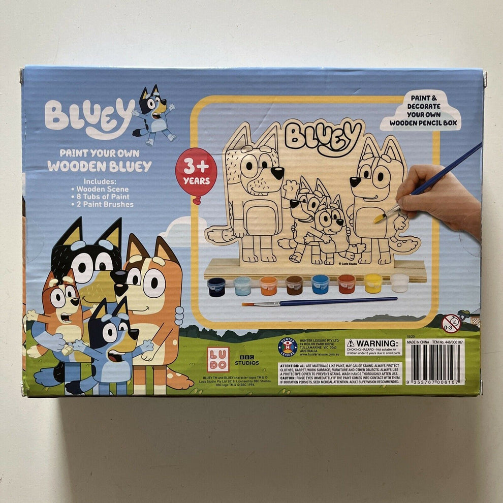 *NEW* Bluey Paint Your Own Wooden Bluey – Retro Unit