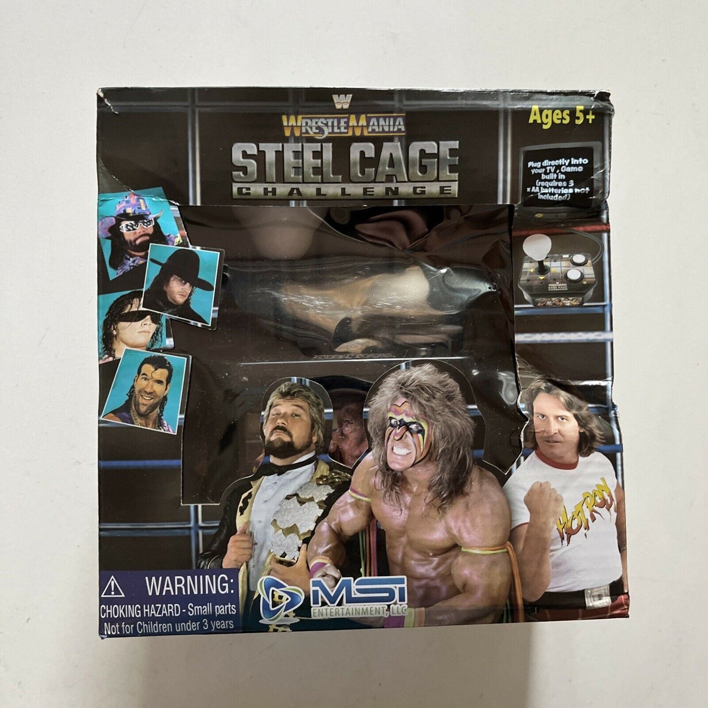 WWE Wrestlemania Steel Cage Challenge Game TV Arcade Plug and Play Mini Console