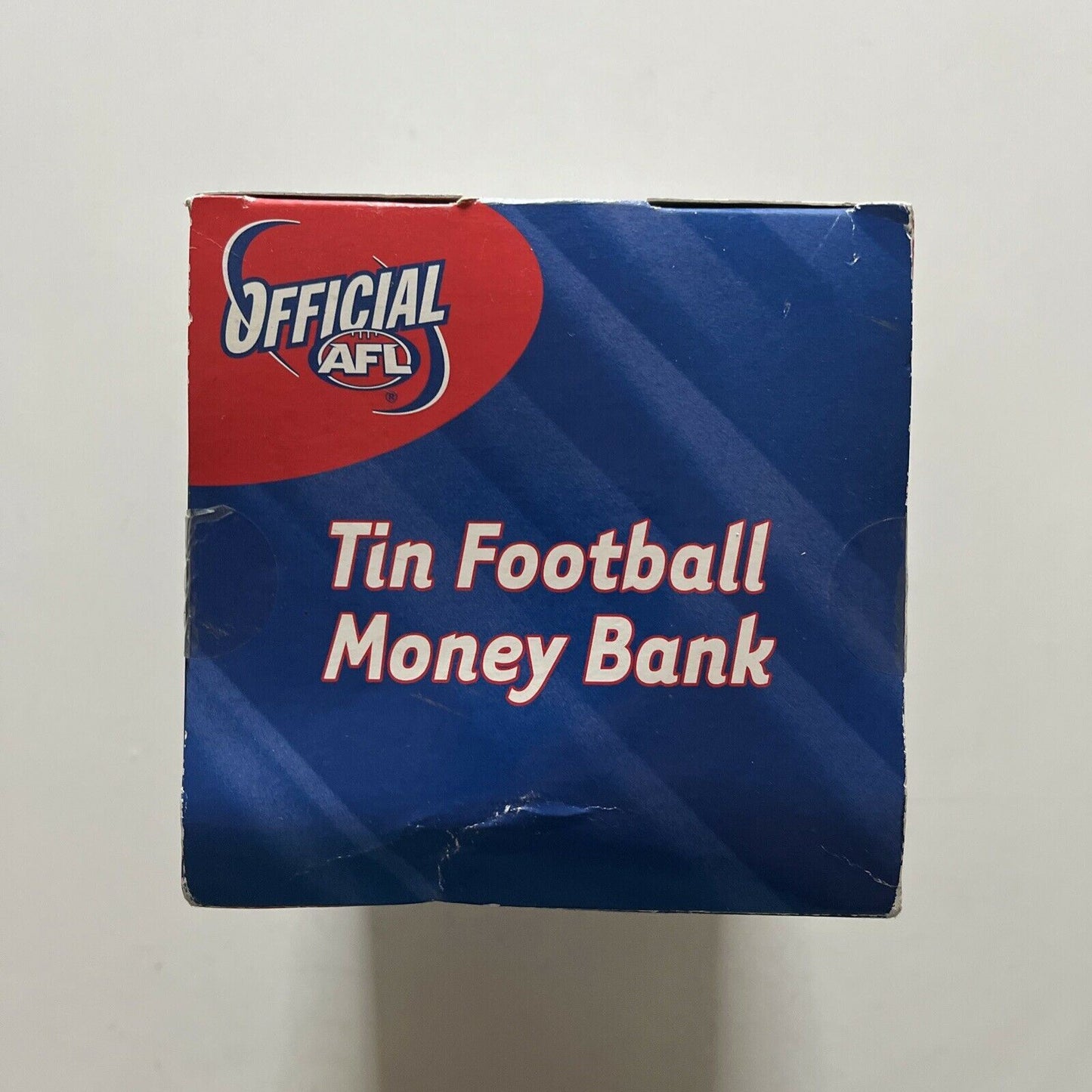 Adelaide Crows AFL Football Shaped Metal Money Tin Box New