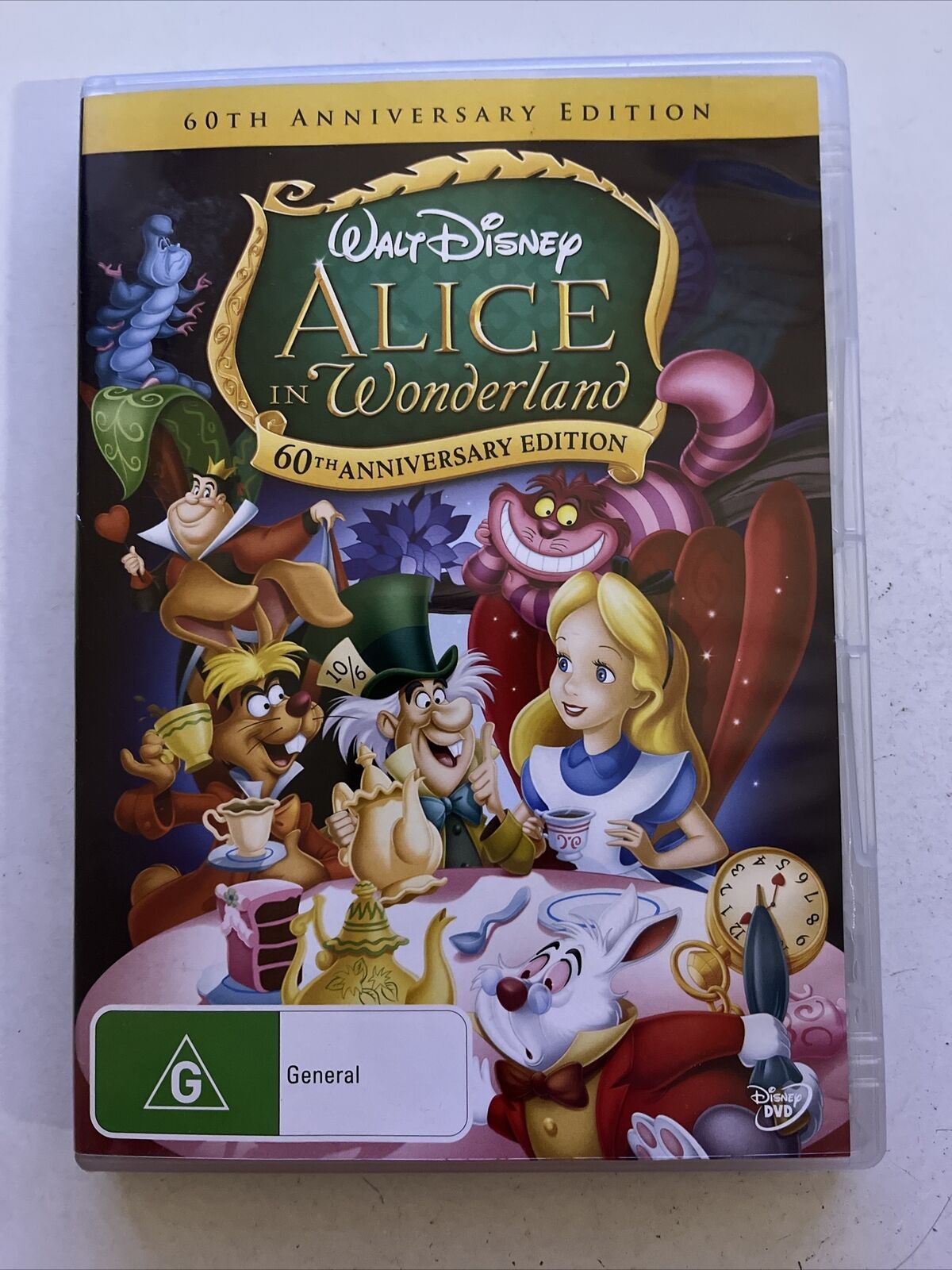 Alice In Wonderland - 60th Anniversary Edition (DVD, 1951) Disney Film. Region 4