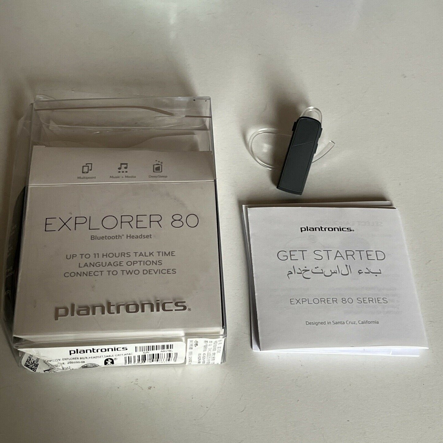 Plantronics Explorer 80 Bluetooth Headset 8 Grams 11 Hours Talk