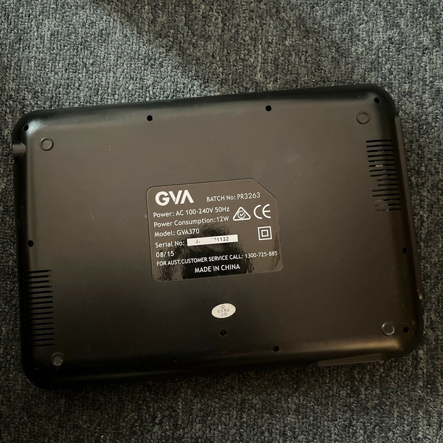 GVA 10 Inch Portable DVD Player PR3263  Plays MP3 USB SD Card