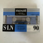 2x NEW SEALED Audio Cassette 90 Min Maxell & Cannon Power Blank