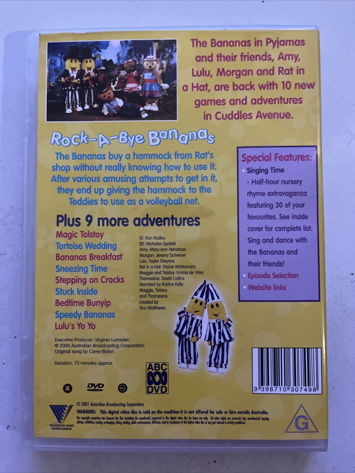 Bananas In Pyjamas - Rock-A-Bye Bananas (DVD, 1999) Region 4