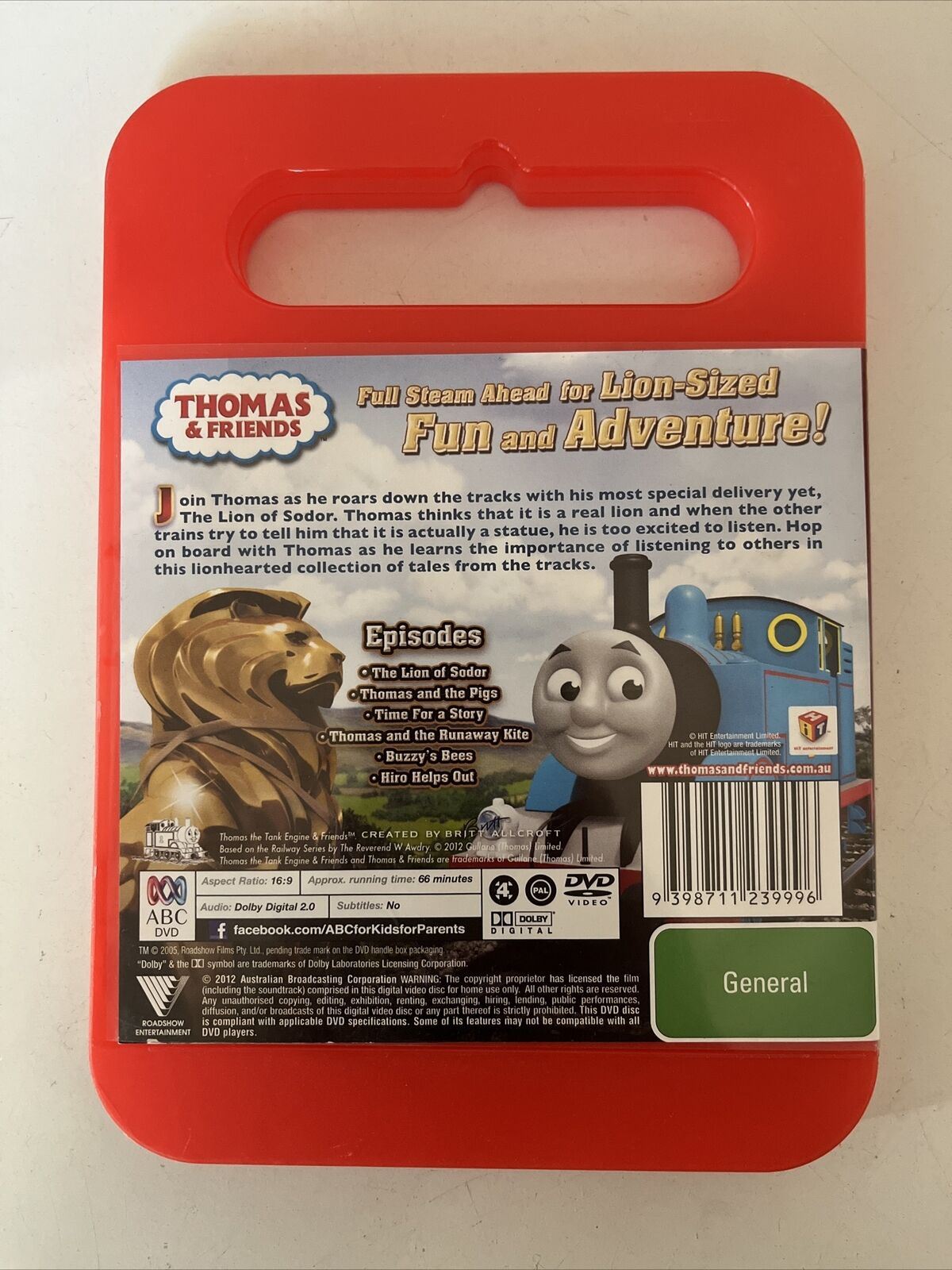 Thomas & Friends - Lion Of Sodor (DVD, 2011) ABC For Kids. Region 4
