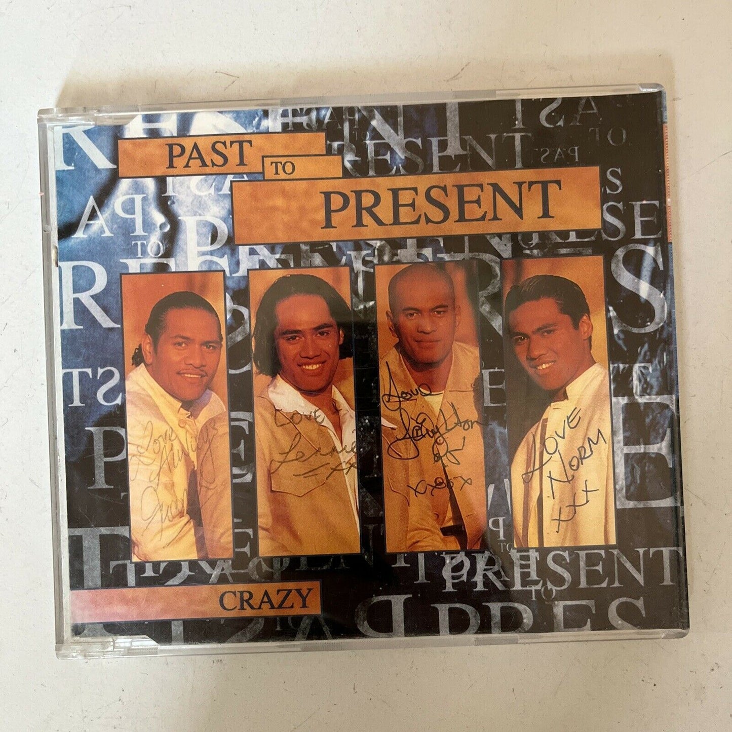 Past To Present ‎– Crazy (CD, 1995) Signed Copy Front Cover