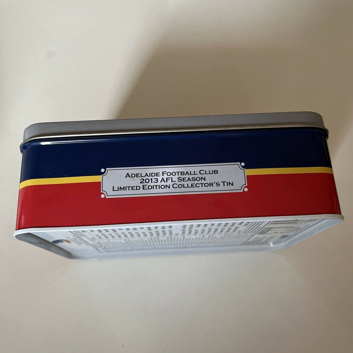 Adelaide Crows 2013 AFL Season Limited Edition Collector's Tin