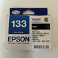 Genuine EPSON 133 Black Printer Ink Cartridge Stylus and Workforce