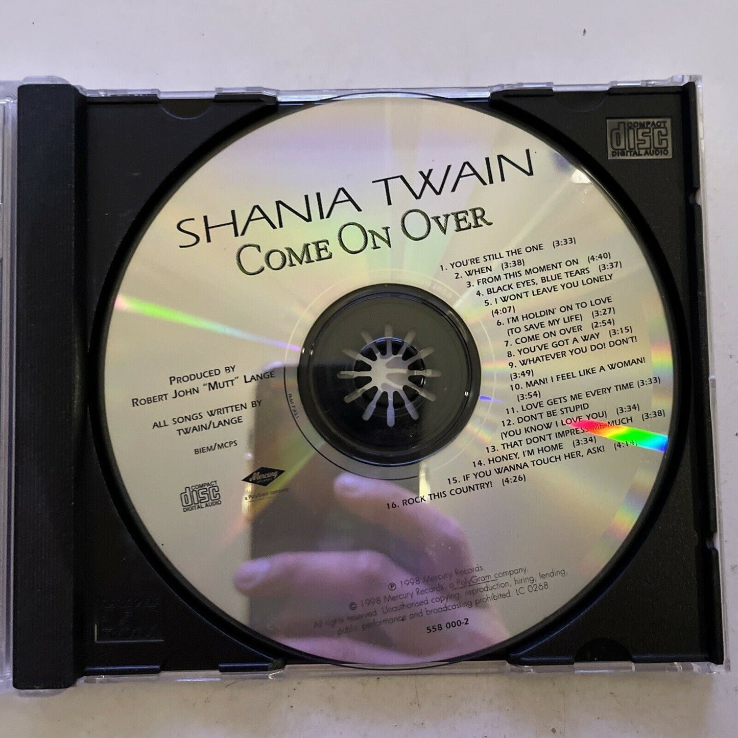 Shania Twain – Come On Over (CD, 1997) Album