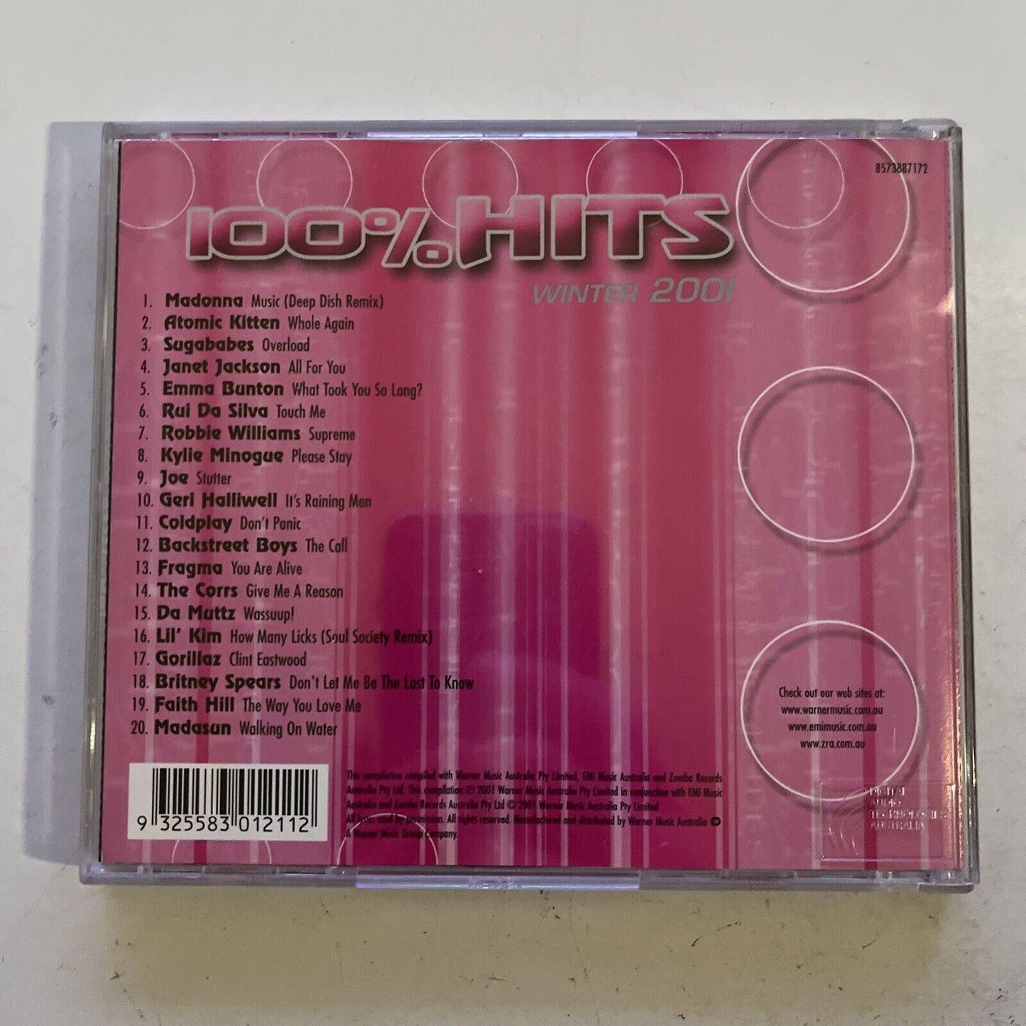 100% Hits Winter 2001 - Various Artists - CD COMPILATION