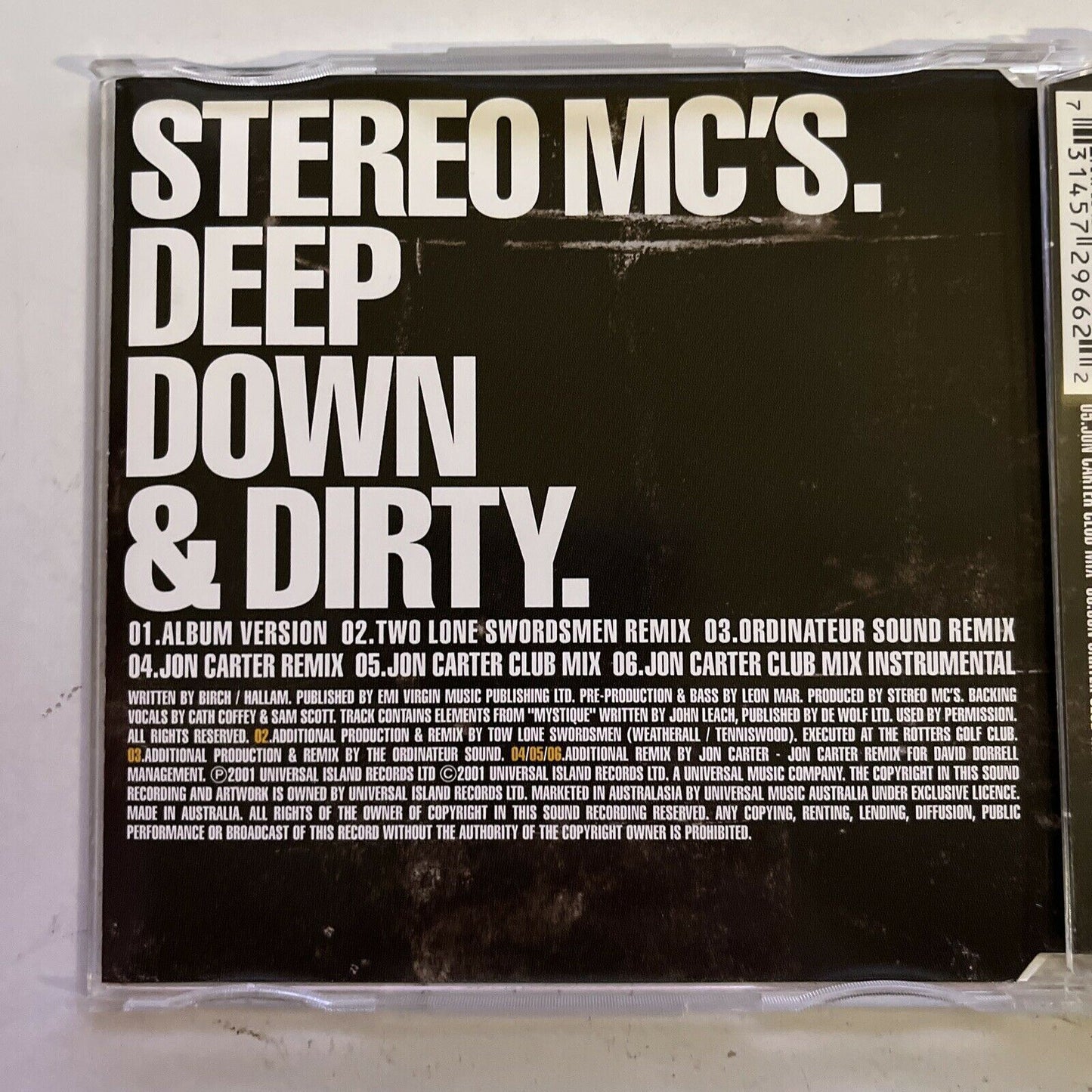 Stereo MC's - Deep Down & Dirty (CD, 2001)