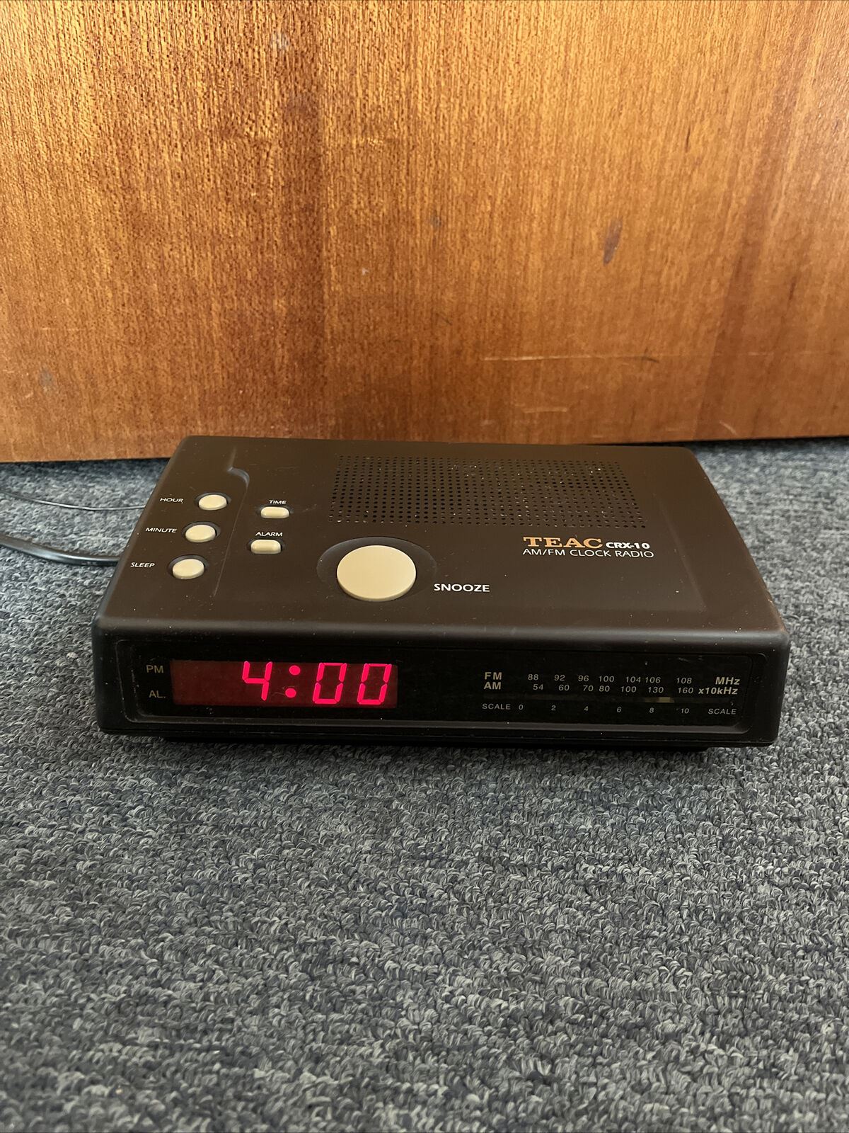 Genuine Teac CRX-10 AM/FM Alarm Clock Radio with Snooze Function