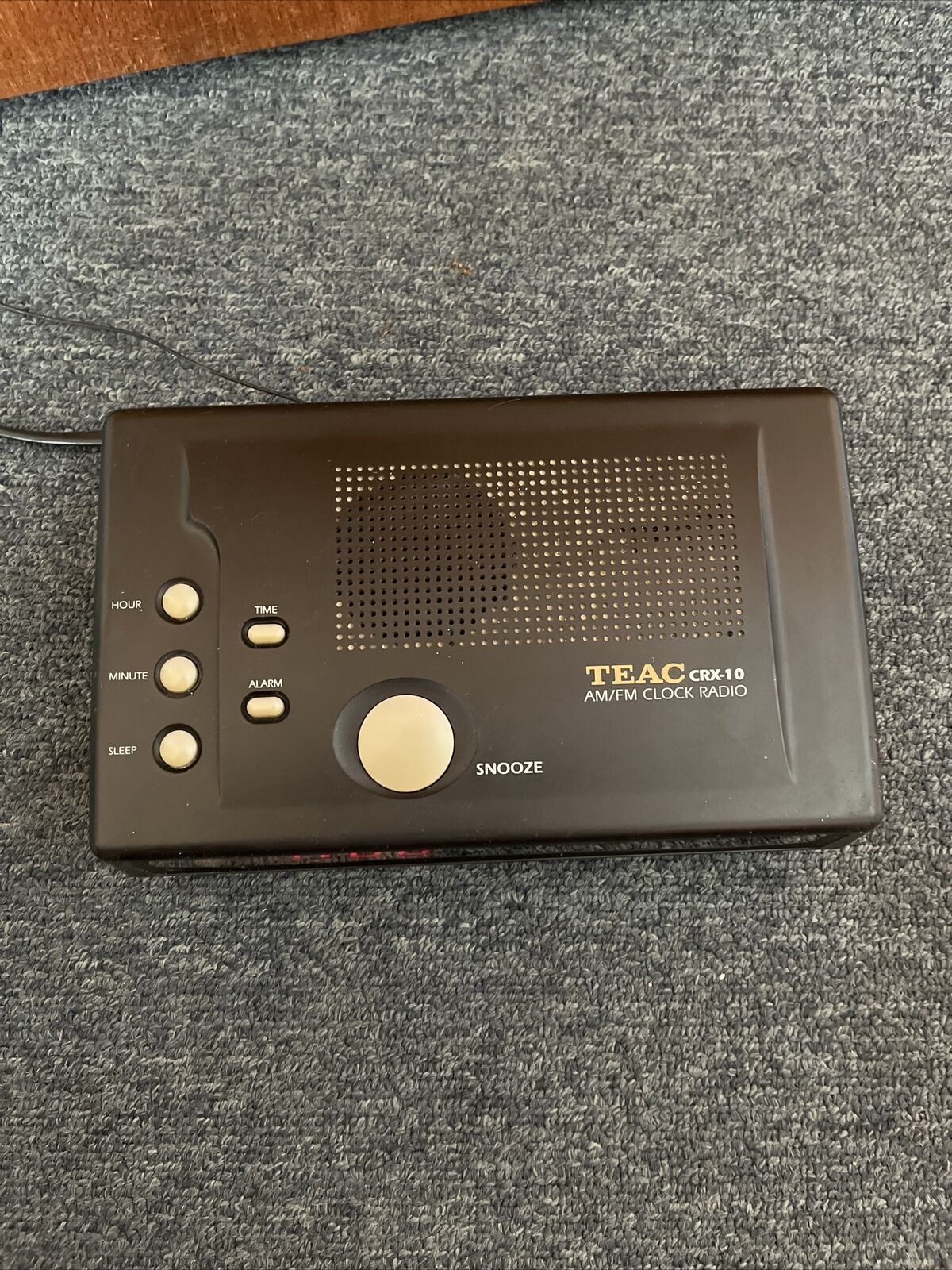 Genuine Teac CRX-10 AM/FM Alarm Clock Radio with Snooze Function