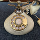 1970's Vintage Victorian Style Sweet Talk Rotary Dial Telephone  Ivory Gold Tone
