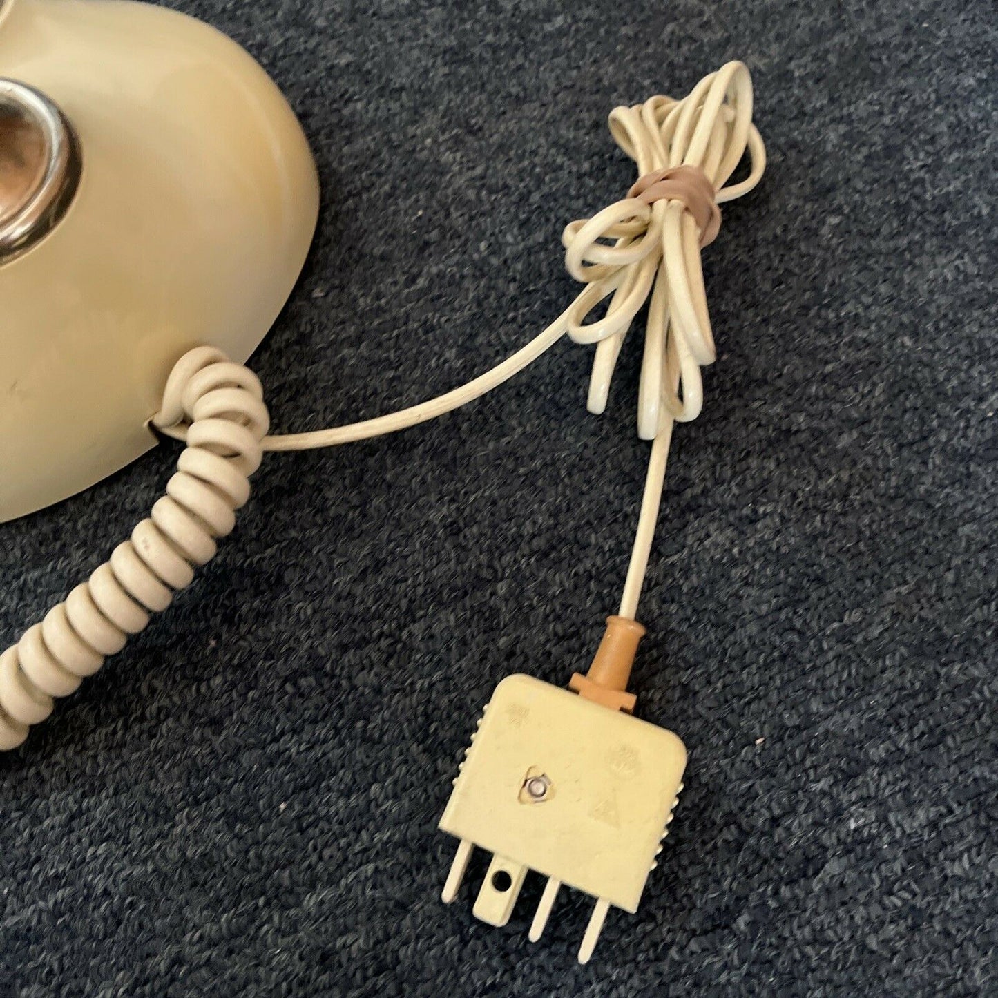 1970's Vintage Victorian Style Sweet Talk Rotary Dial Telephone  Ivory Gold Tone