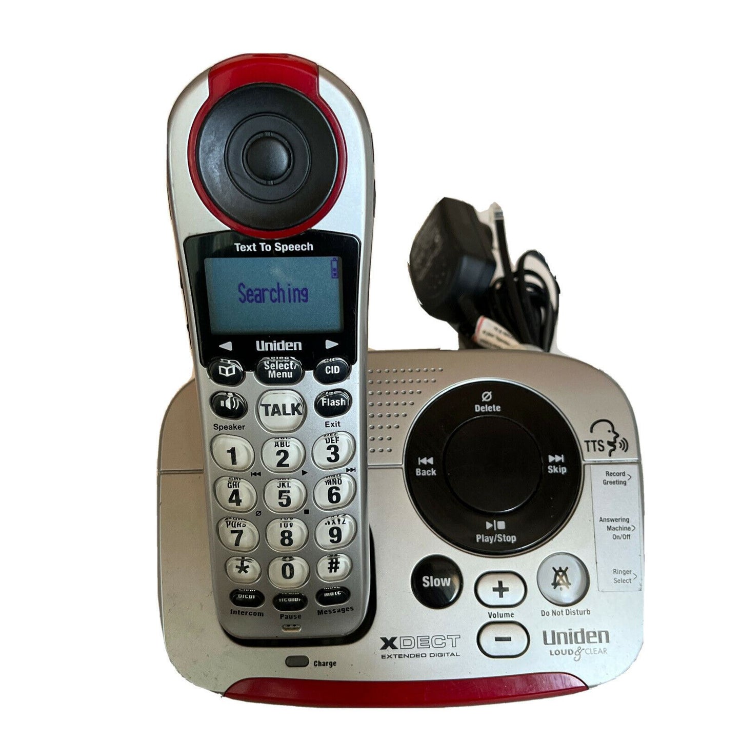 Uniden SSE25 Loud & Clear Cordless Phone Answering For Hearing & Visual Impaired