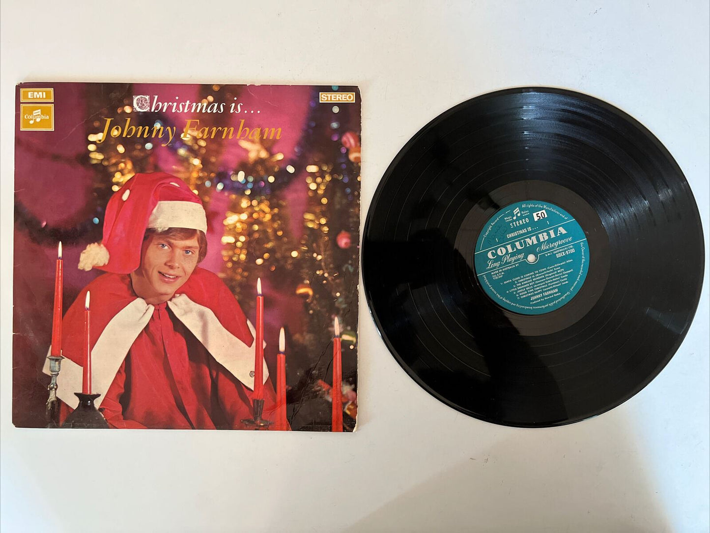Johnny Farnham – Christmas Is... Johnny Farnham 1970 Vinyl Record LP