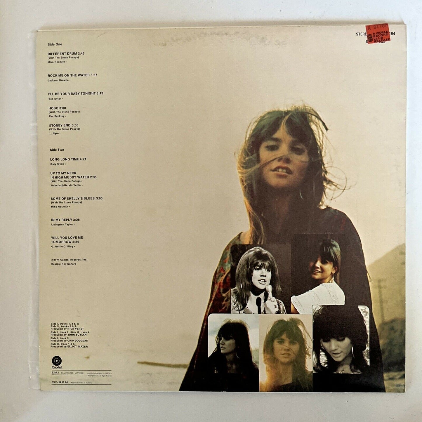 Linda Ronstadt - Different Drum 1974 Vinyl Record LP