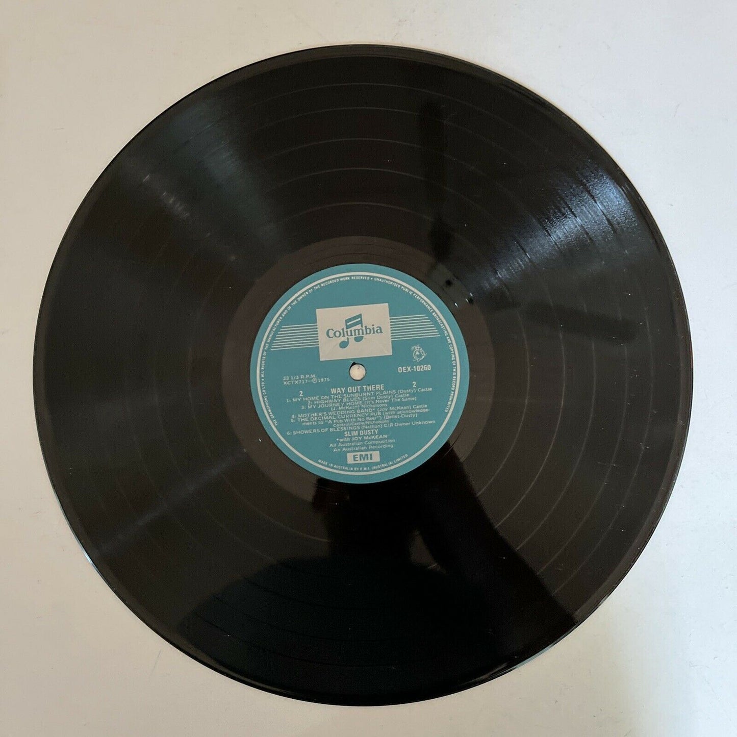 Slim Dusty - Way Out There 1975 Vinyl Record LP