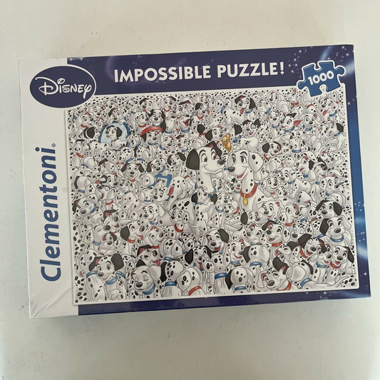 *New* Disney 101 Dalmatians Impossible 1000 Pieces Puzzle Clementoni Jigsaw