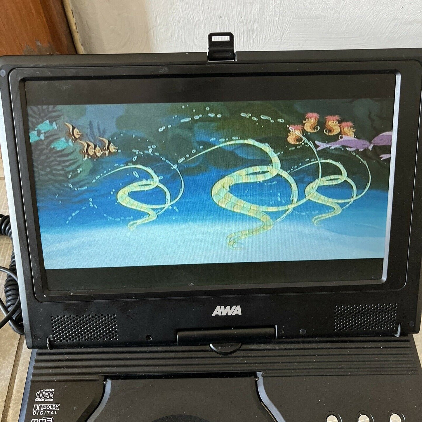 AWA Portable 10" DVD Player With Swivel Screen USB SD TF-DVD 1021D