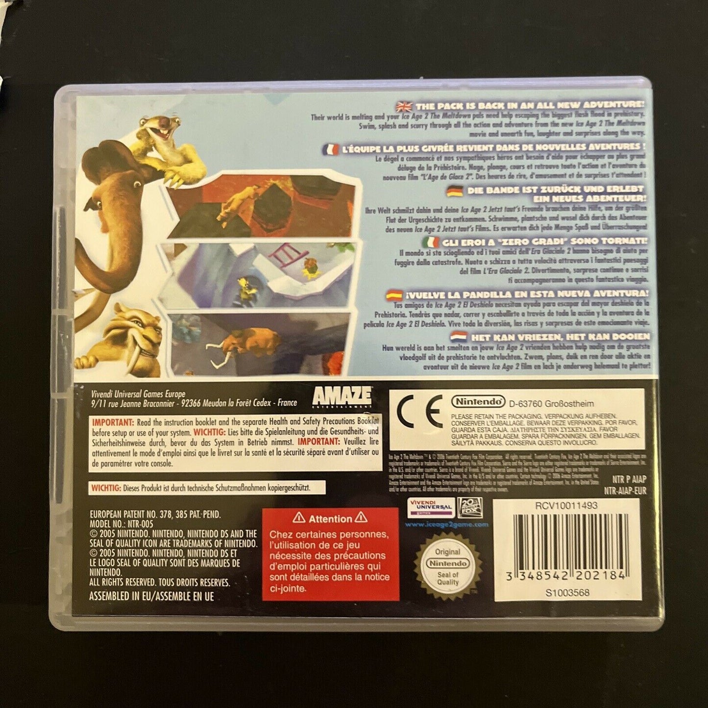 Ice Age 2 - Nintendo DS Game NDS with Manual