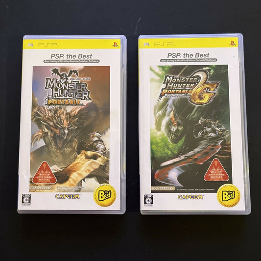 Monster Hunter Portable 1 & 2G - Sony PSP Japan Game Complete with Manual