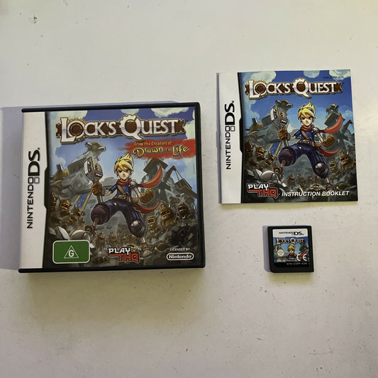 Lock's Quest - Nintendo DS Game NDS Complete with Manual