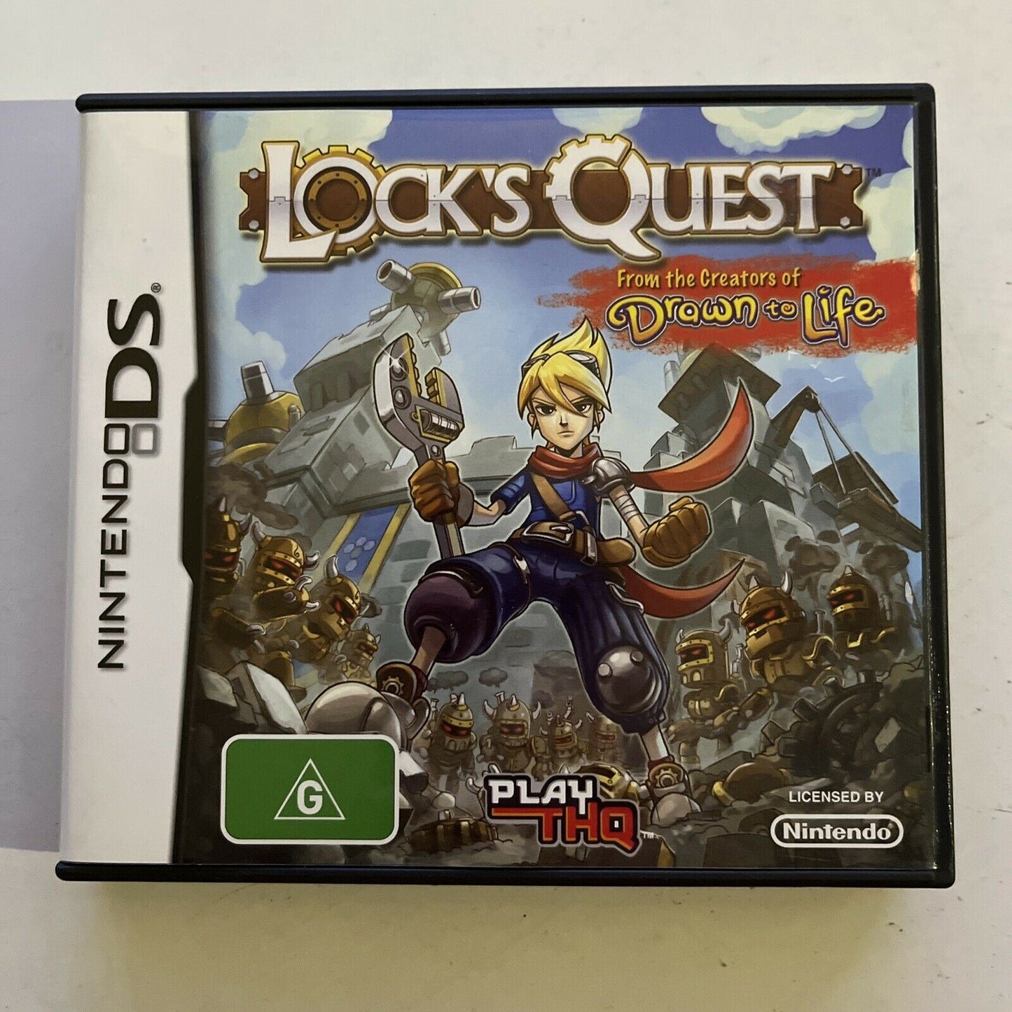 Lock's Quest - Nintendo DS Game NDS Complete with Manual