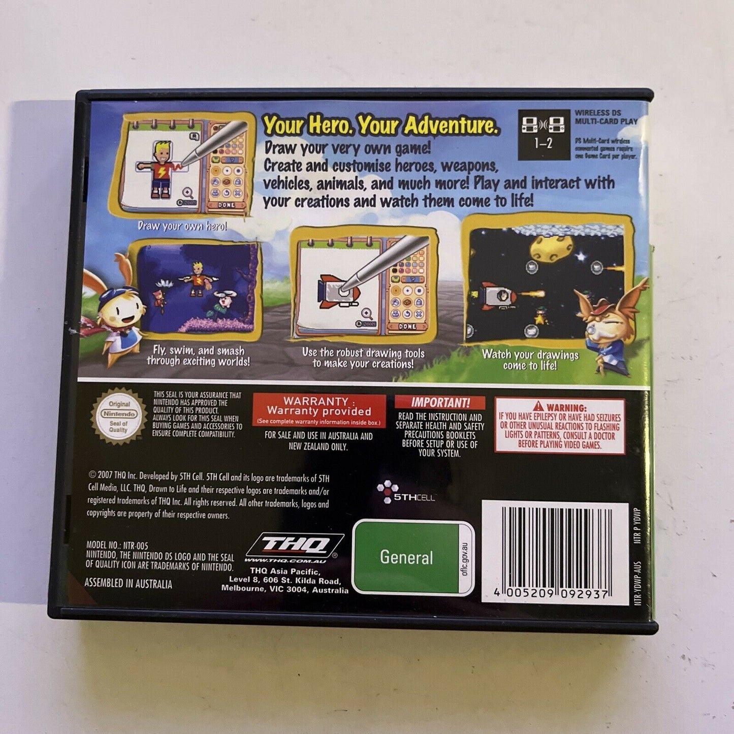 Drawn To Life - Nintendo DS NDS Complete with Manual