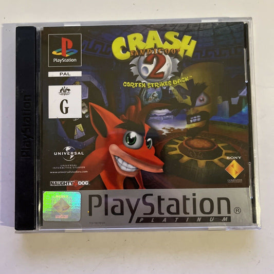 Crash Bandicoot 2: Cortex Strikes Back - Sony Playstation PS1 PAL Game