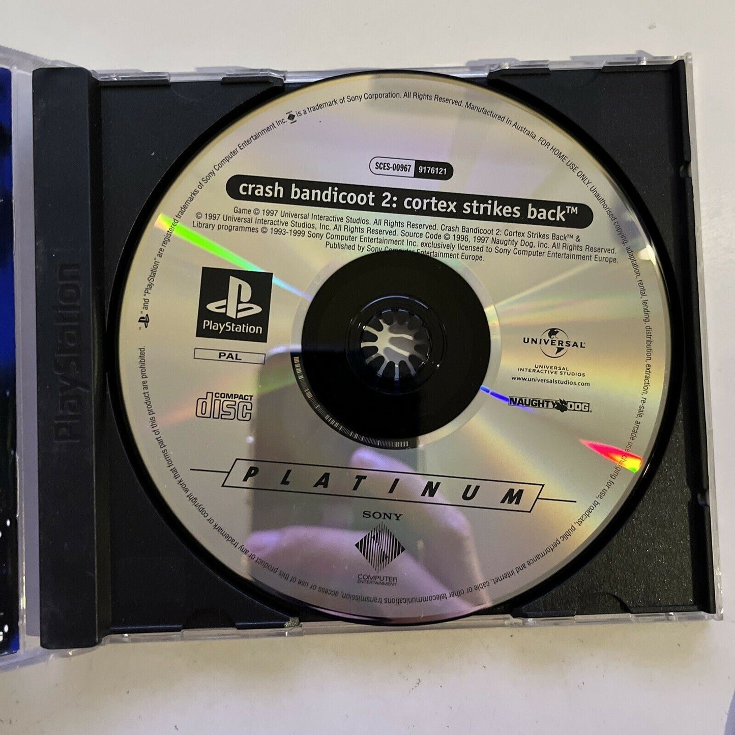 Crash Bandicoot 2: Cortex Strikes Back - Sony Playstation PS1 PAL Game