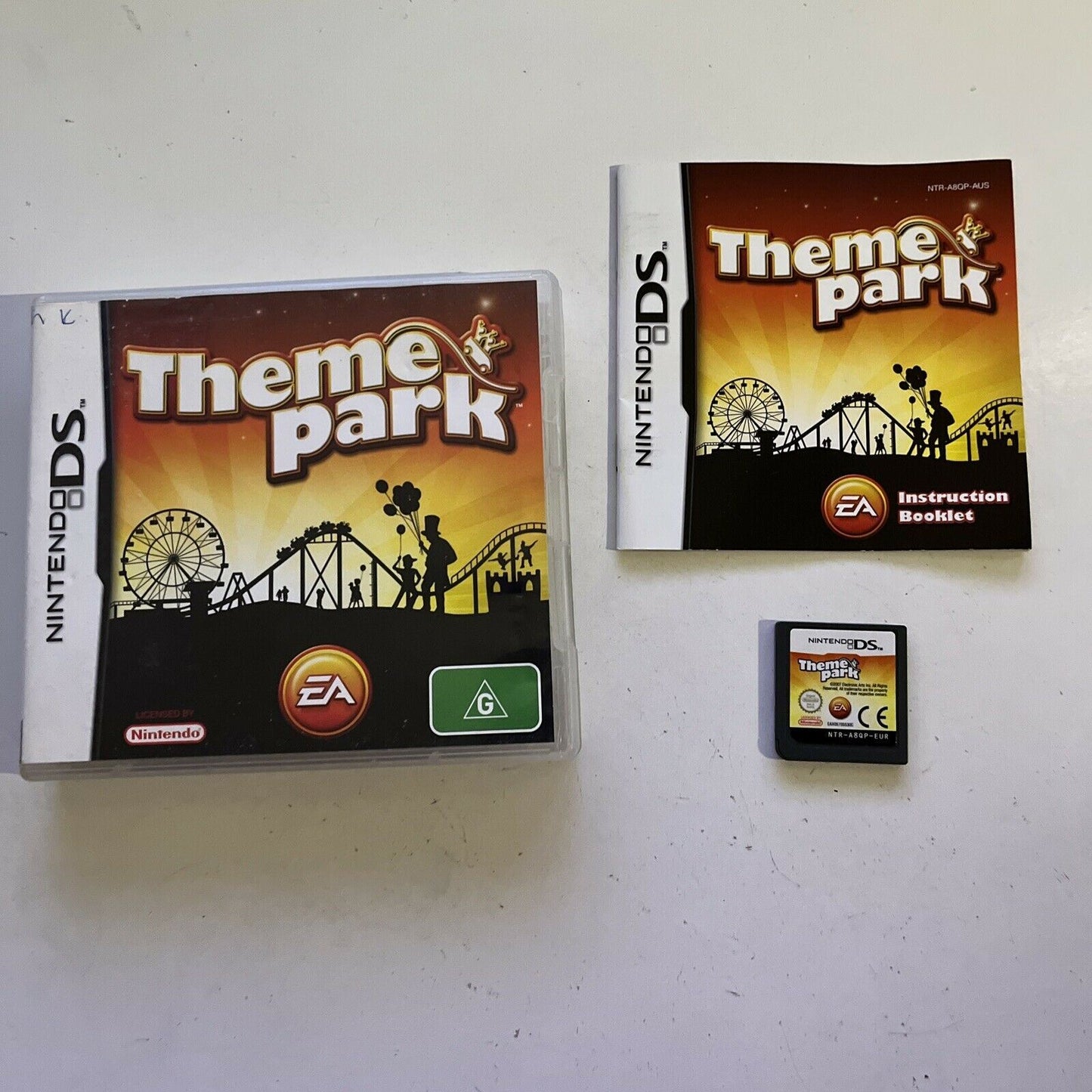 Theme Park - Nintendo DS NDS Game Complete with Manual