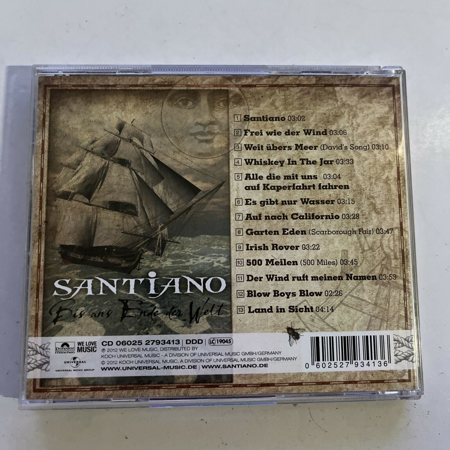 Santiano ‎– Bis Ans Ende Der Welt (CD, 2012) Album