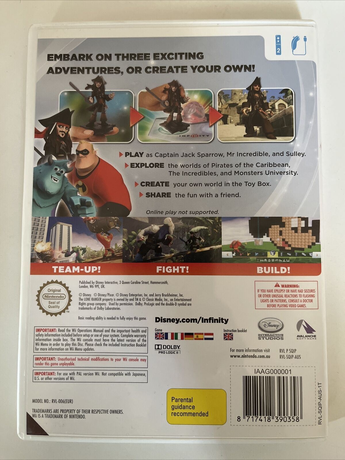 Disney Infinity - Nintendo Wii PAL Game