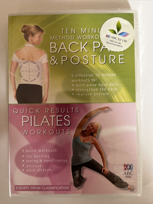 *New* 10 Minute Workout: Back Pain & Posture Relief / Quick Results Pilates DVD