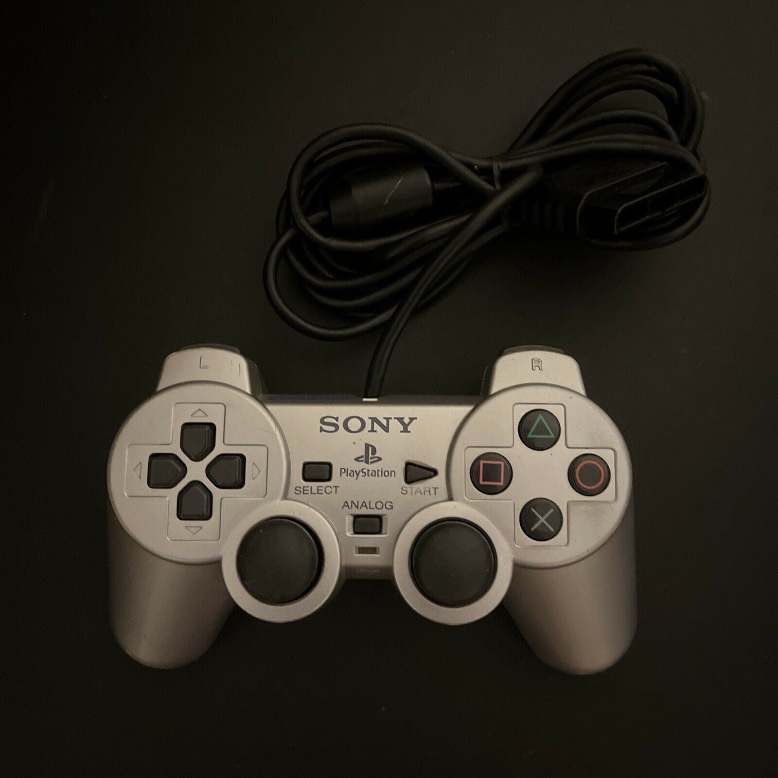 Playstation Two Controller Genuine Official Sony PlayStation Dualshock 2 PS2 Controller Silver ...