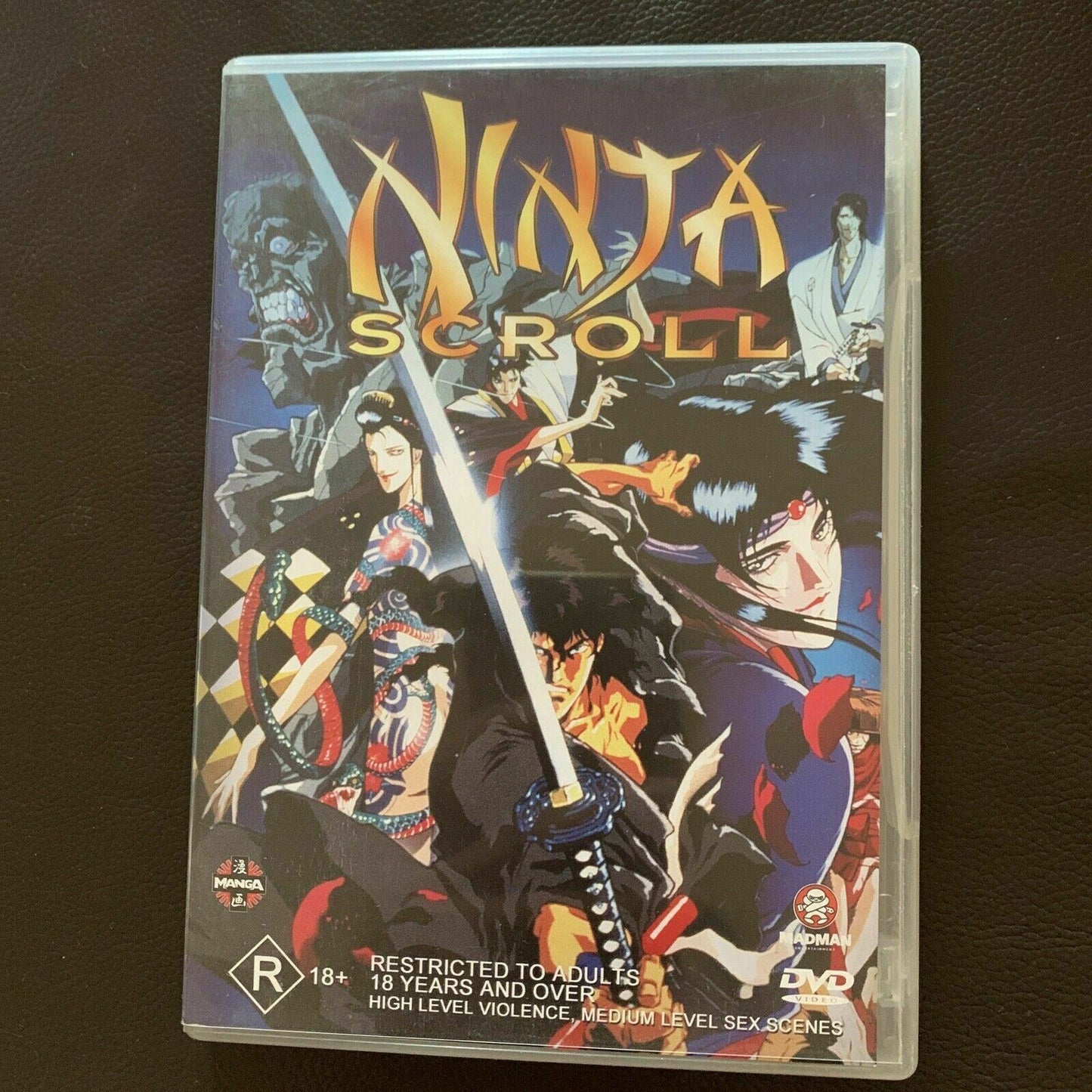 Ninja Scroll (DVD, 1993) Anime Movie. Region 4.