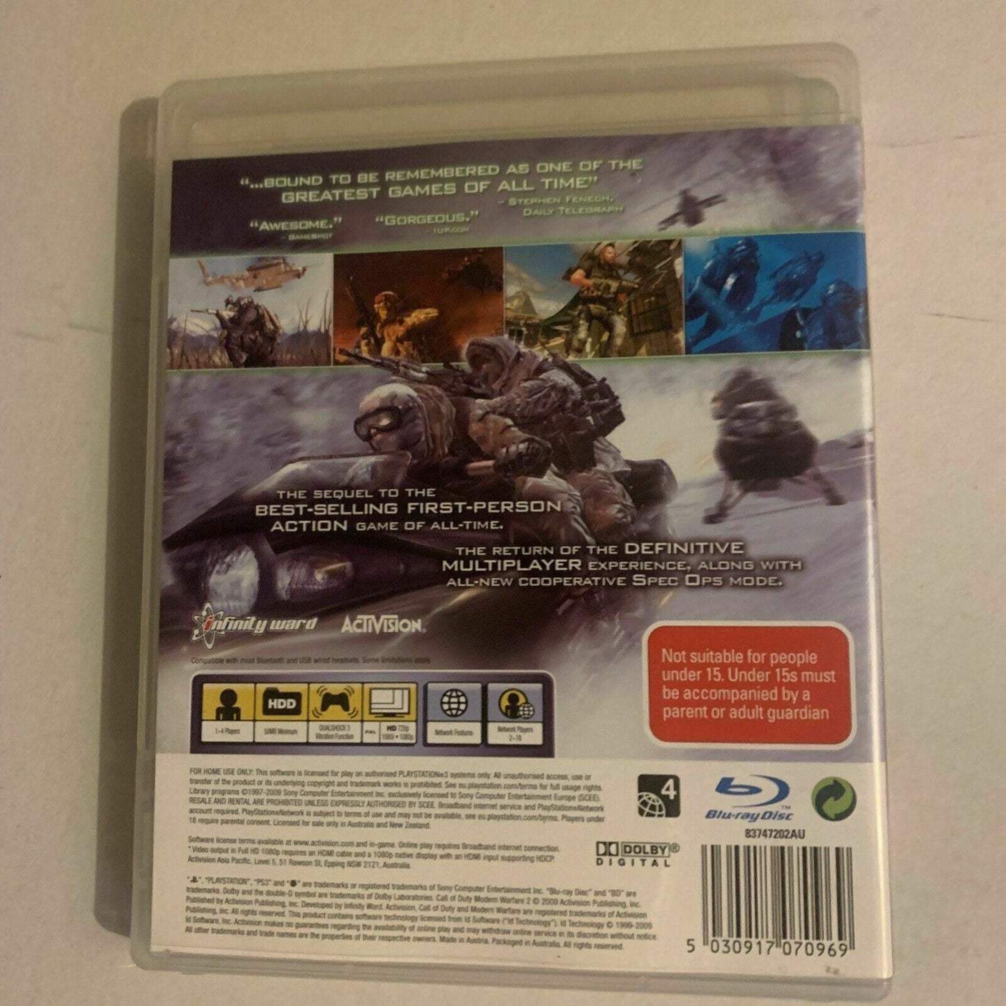 Call of Duty: Modern Warfare 2 - PlayStation 3 PS3 Game Complete with Manual