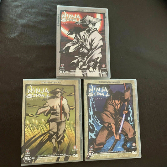 Ninja Scroll - The Complete Anime Series : Vol 1-3 (DVD, 2003) Region 4