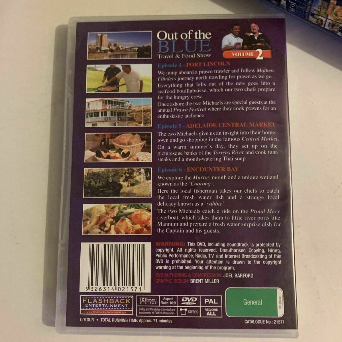 Out of the BLUE Travel & Food Show (DVD,2002) Michael Angelakis, Michael Keenan