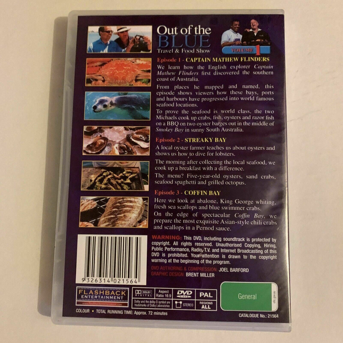 Out of the BLUE Travel & Food Show (DVD,2002) Michael Angelakis, Michael Keenan